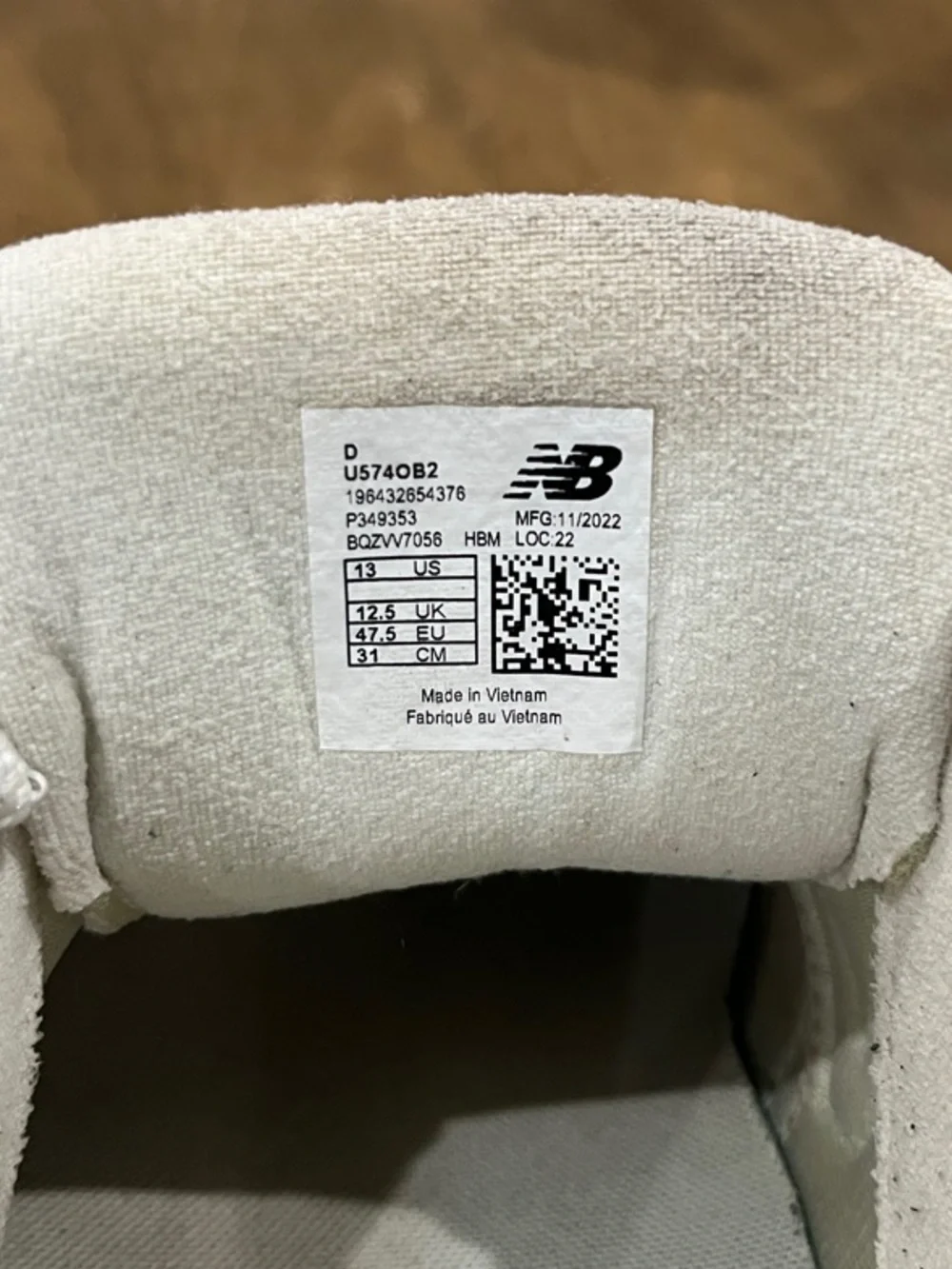 New Balance 574 Men's Suede & Mesh Sneakers - Tan/White